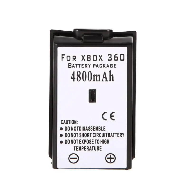 ALLOYSEED 2 шт. 4800 мАч блок аккумуляторов NiMH с usb-кабелем для зарядки для Microsoft Xbox 360 беспроводной контроллер аккумуляторная батарея