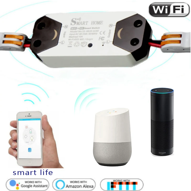 

WIFI smart on / off switch APP remote operation control Home appliances Turn on / off AV90-250V 10A interrupter