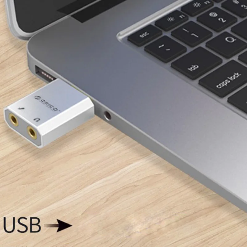 Orico USB External Sound Card Converter Desktop Computer Notebook External Headphones Sound Card Free Drive
