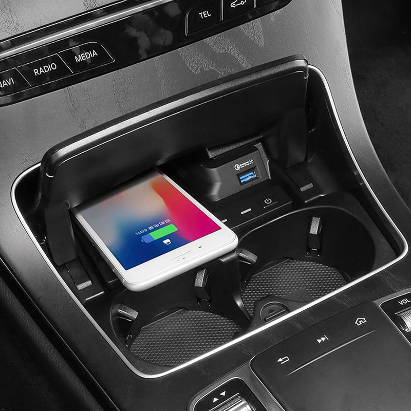 ワイヤレスusb充電携帯電話、充電器メルセデスベンツW205 C43