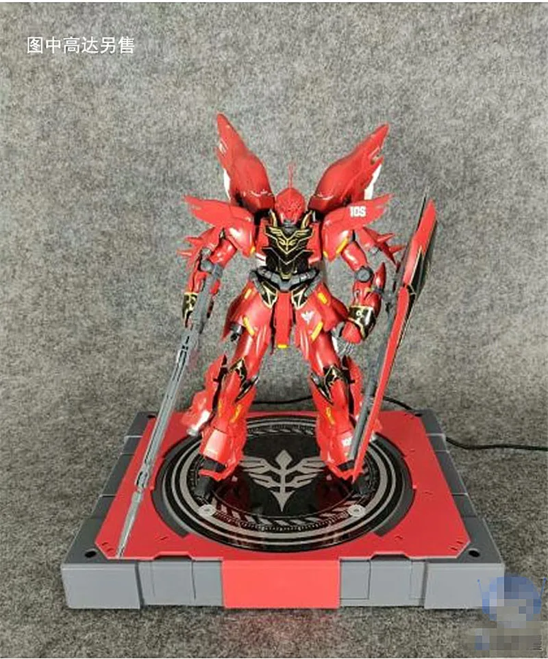 Большая модель головы свет дисплей Led Вращающаяся база для Bandai MG 1/100 HG RG 1/144 красная рамка Sinanju Gundam DD059