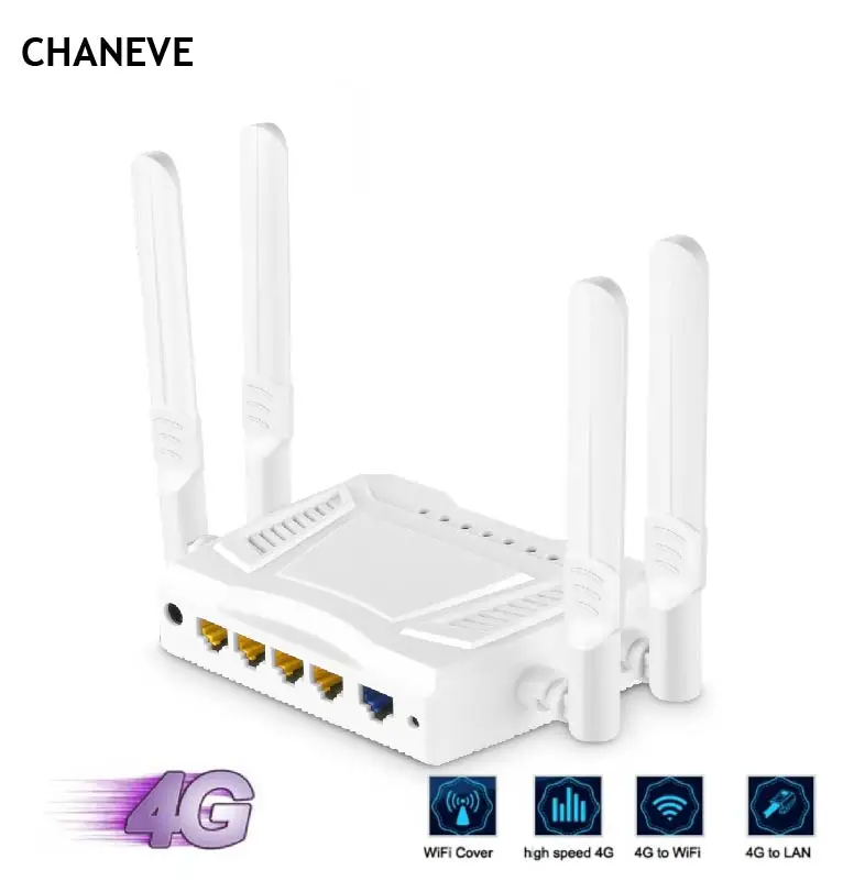 Маршрутизатор CHANEVE 4G LTE 300 Мбит/с стандартная точка доступа Wi-Fi для дома со слотом