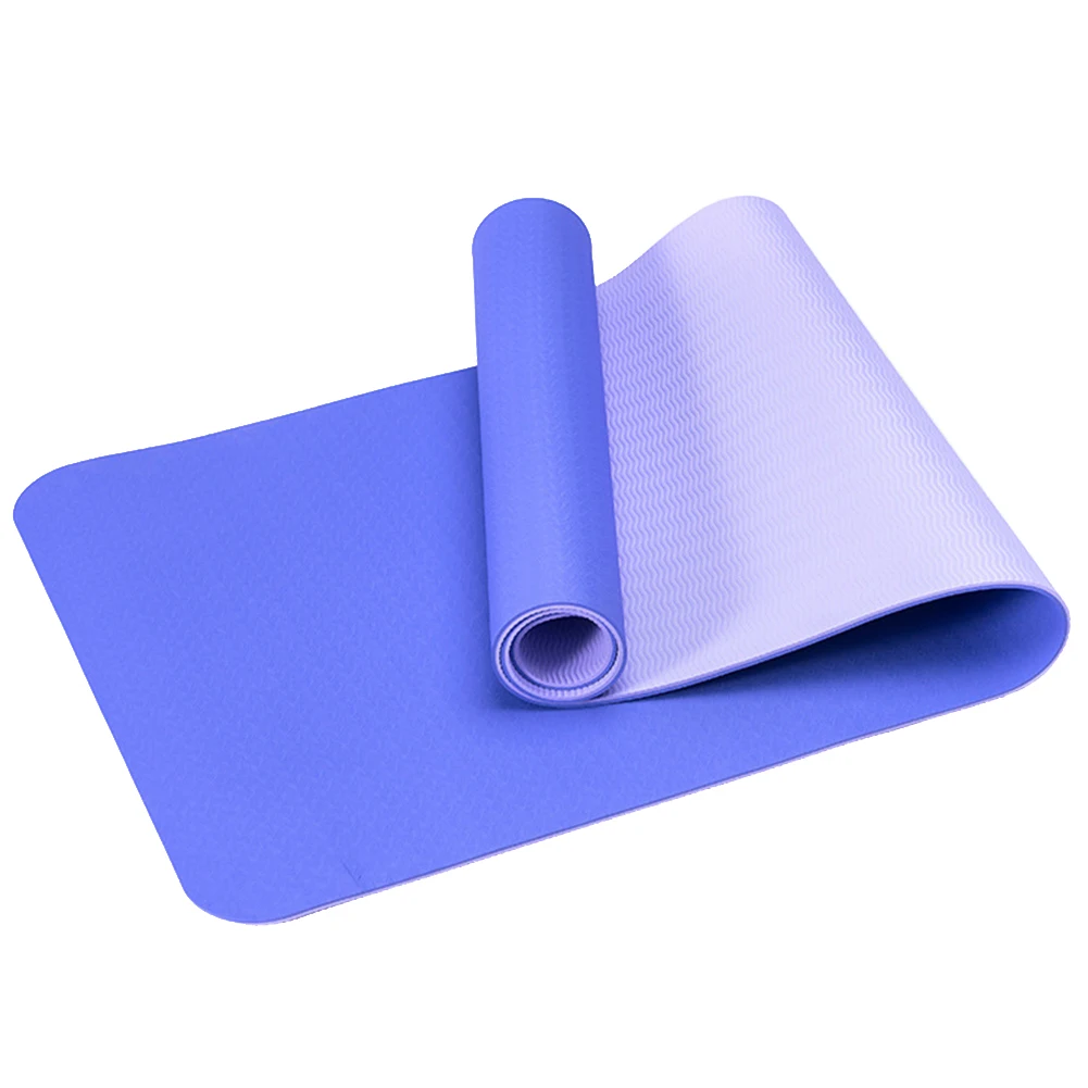 6mm TPE Anti-slip Thicken Gym Fitness Training Exercise Pilates Yoga Mat Cushion Enlarged Fitness Mat Yoga Gym Exercise