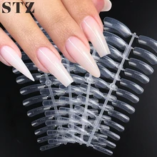 STZ-construcción rápida molde para uñas, cubierta completa, acrílico, uñas postizas, formas duales, extensión de dedos, Gel, herramientas #1020-1