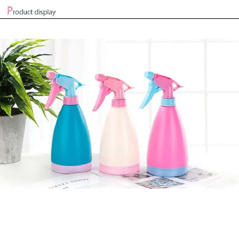 1 pc 500ml Plastic Spray Bottle Portable Refillable Atomizer Plant Watering Sprayer Bottle Disinfection Sprayer Sapling Spray
