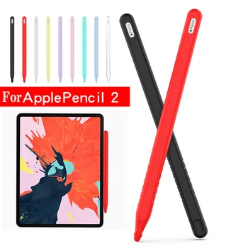 

Silicone Sleeve Cap Tip Cover Holder Tablet Touch Pen Stylus Pouch Sleeve For Apple Pencil 2 Generation Case For iPad Pencil 2th