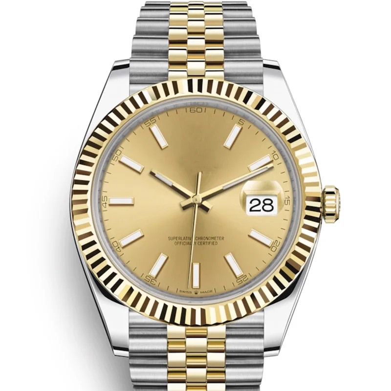 41 мм золотые aaa автоматические datejust механические юбилейные женские и мужские