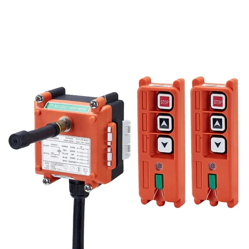 

Original TELECRANE Wireless Industrial Remote Controller Electric Hoist Remote Control 2 Transmitter + 1 Receiver F21-2S