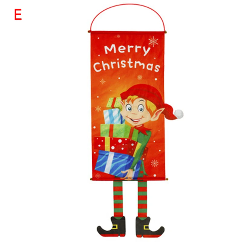 e Merry Christmas Висячие баннеры украшения для дома стены Крытый Открытый вечерние TP899 - Цвет: e