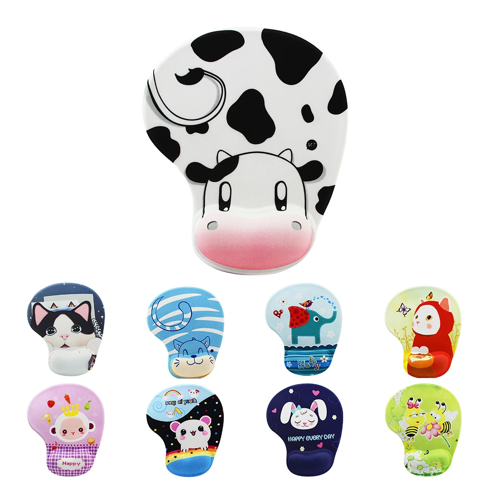 

Cute Cartoon Non-slip Mouse Pad Comfort Wrist Rest Support Desk Mice Mat High Quality Silicone Wristband MousePad