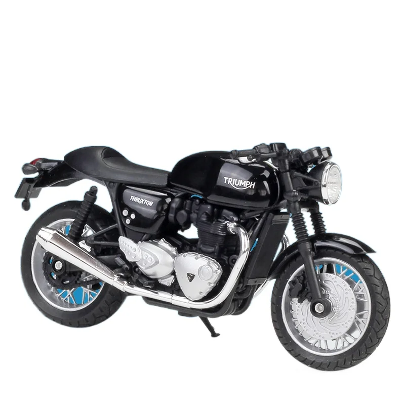 WELLY 1:18 TRIUMPH Thruxton 1200 Children's Toy Gift Collection Model Toys Car Simulation Alloy Metal Motorcycle | Игрушки и хобби