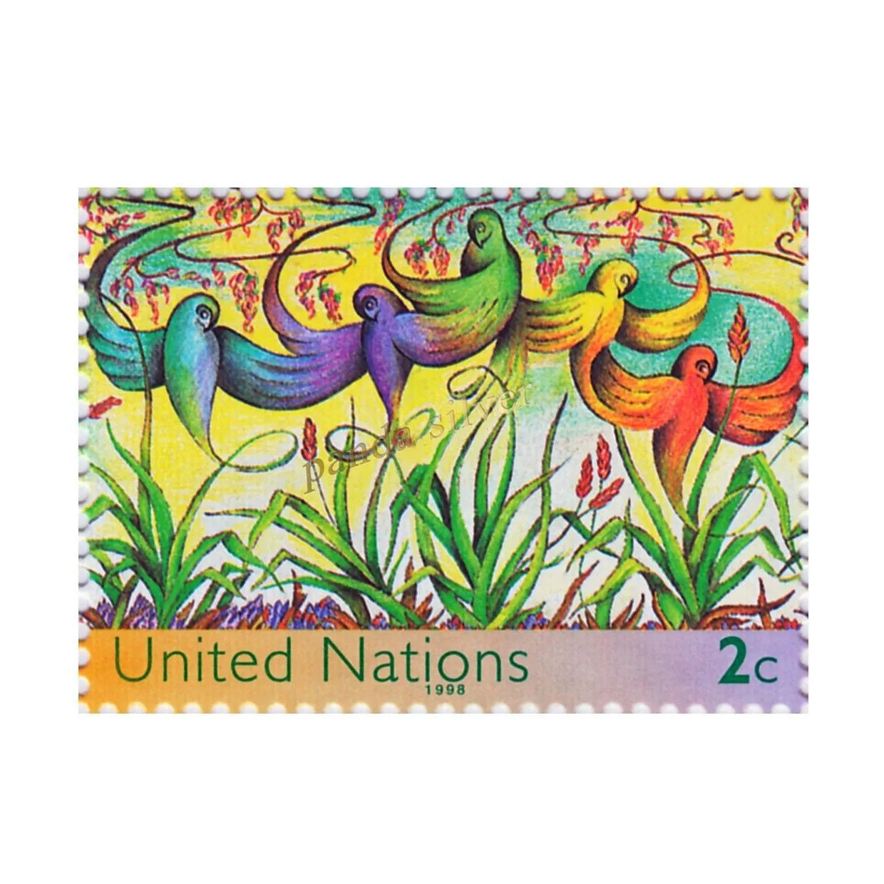 

Почтовый штамп ООН, 1998, штамп для птиц, коллекция штампов, коллекция хорошего состояния, высокое качество, MNH