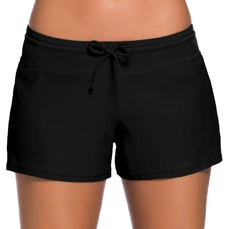 black swim shorts ladies plus size