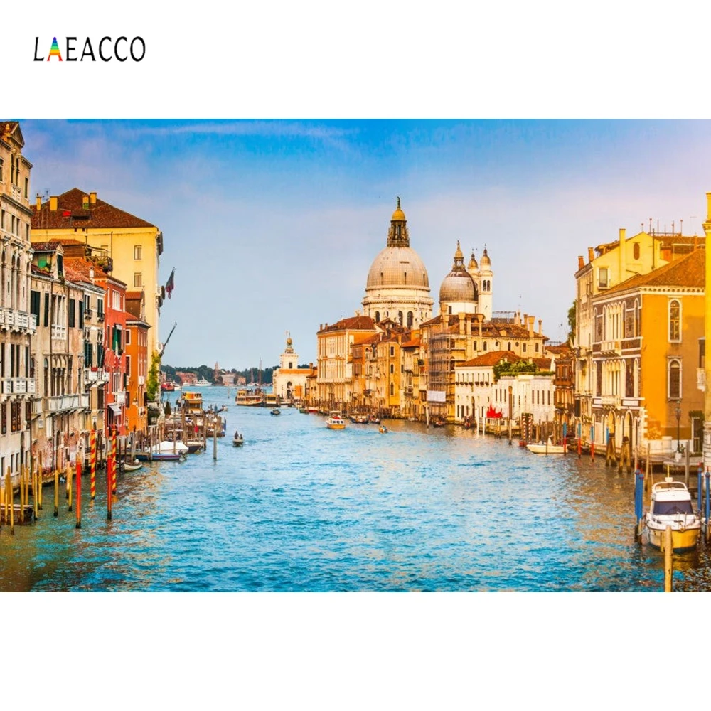 

Laeacco Water City Venice Landscape Photography Backdrops Vinyl Photo Backdrop Custom Camera Backgrounds Props For Photo Studio