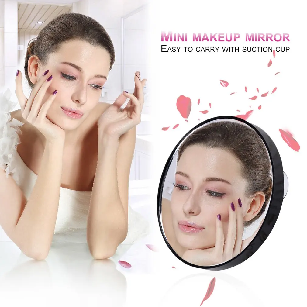 

Vanity Makeup Mirror 5X 10X 15X Magnifying Mirror With Two Suction Cups Cosmetics Tools Mini Round Mirror Bathroom Mirror
