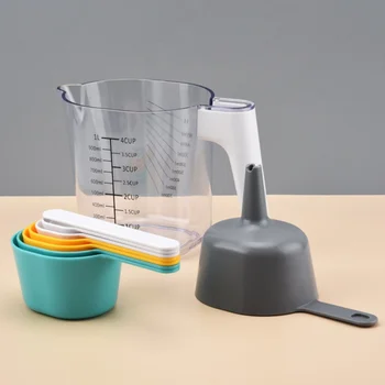 

Measuring Cups 9 Pcs/Set Kitchen Measuring Cup Stackable Combination Measuring Spoon With Scale Kitchen Accessories Tools