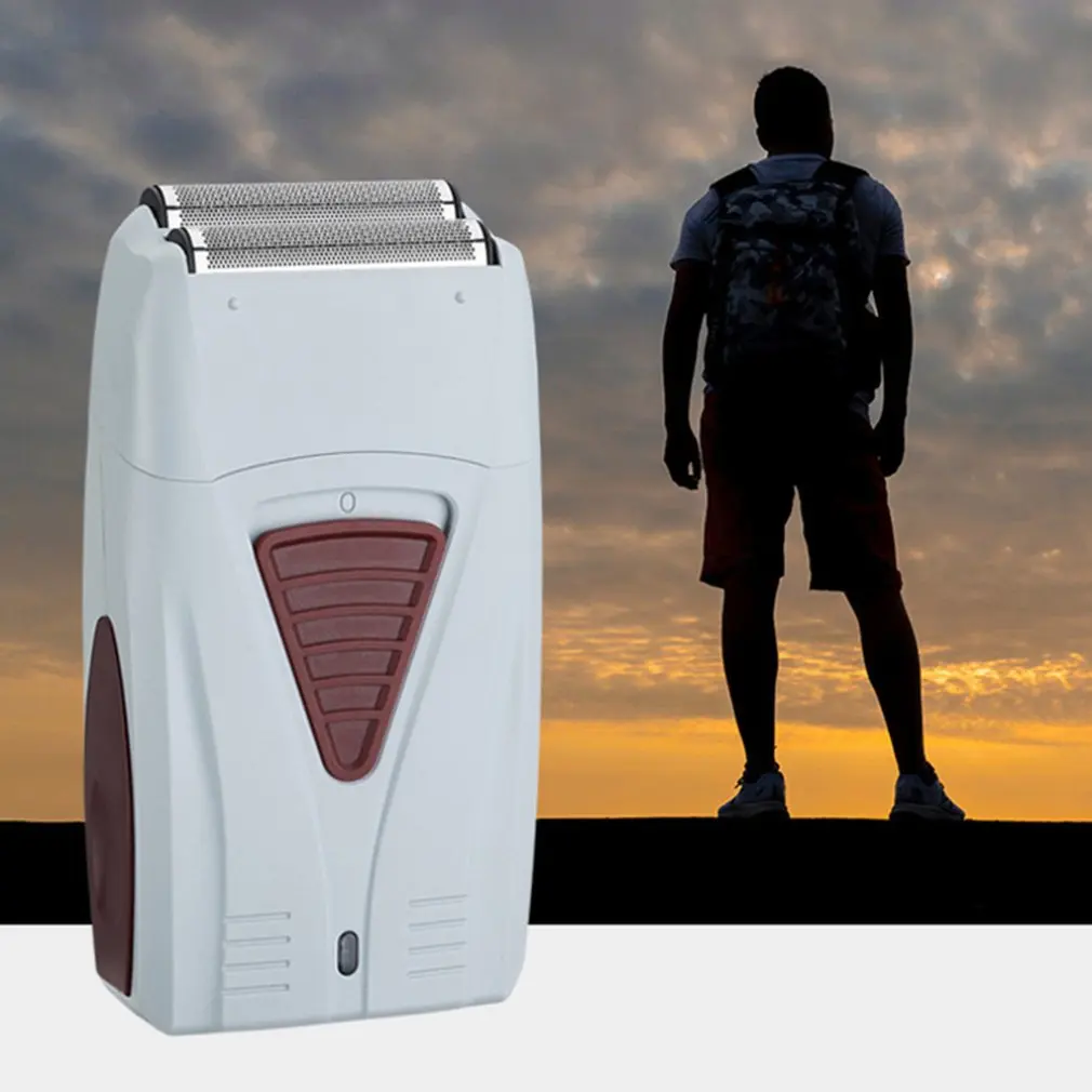 Shaving Head Gradient Push White Razor Bid Farewell Reciprocating Portable Men's Double Net Electric |