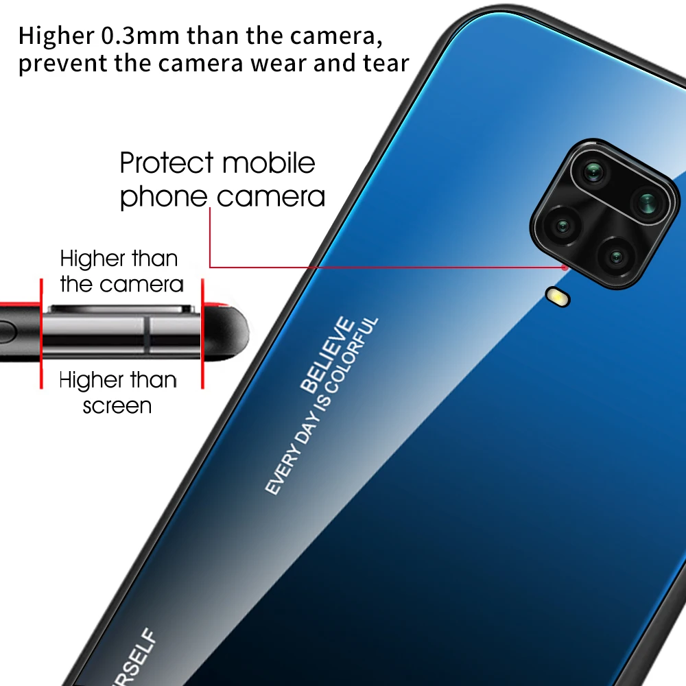 Gradient Glass Case For Xiaomi Redmi Note 9S Note 9 Pro Max Case silicone edge tempered glass back phone cover For Note 8T 8 Pro Gradient Glass Case For Xiaomi Redmi Note 9S Note 9 Pro Max Case silicone edge tempered glass back phone cover For Note 8T 8 Pro
