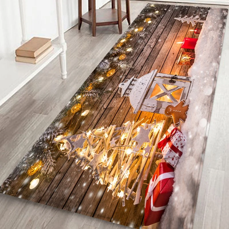 SZS Hot New Year Christmas Decor Welcome Doormats Indoor Home Carpets Decor Christmas 40X120CM