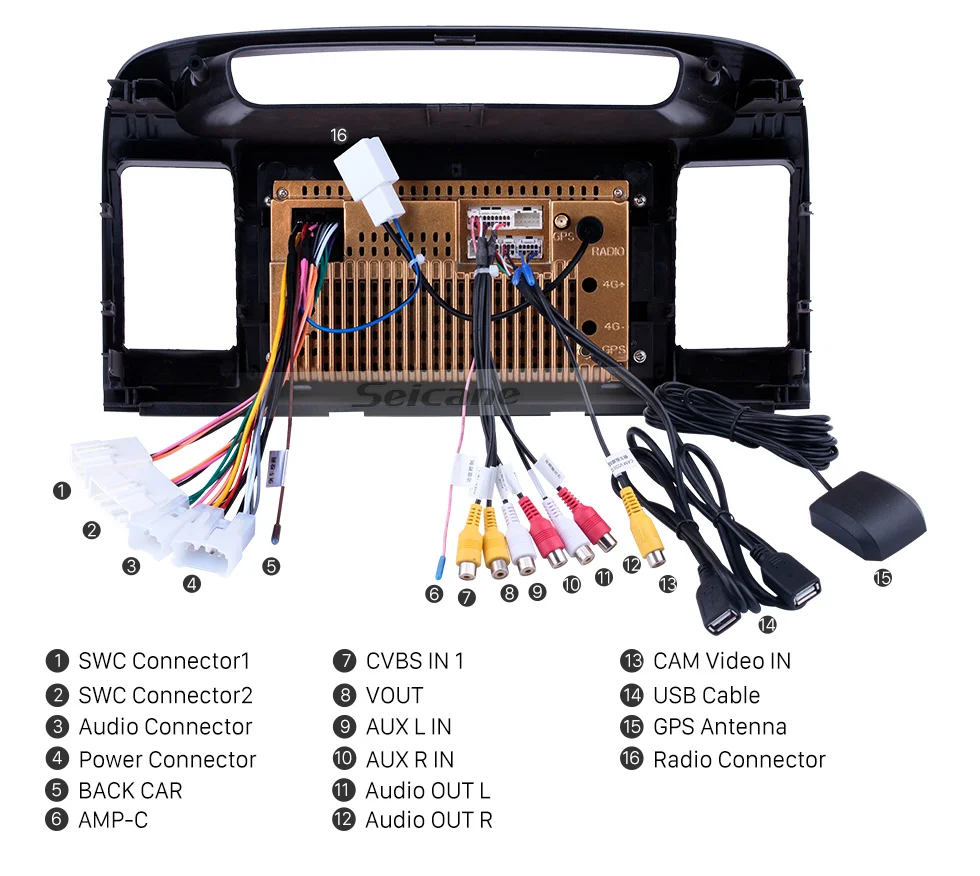 Seicane " Bluetooth Автомобильный gps Радио Android 8,1 для 2000-2003 Toyota Camry с AUX 2din HD сенсорный экран поддержка Carplay DAB+ OBD