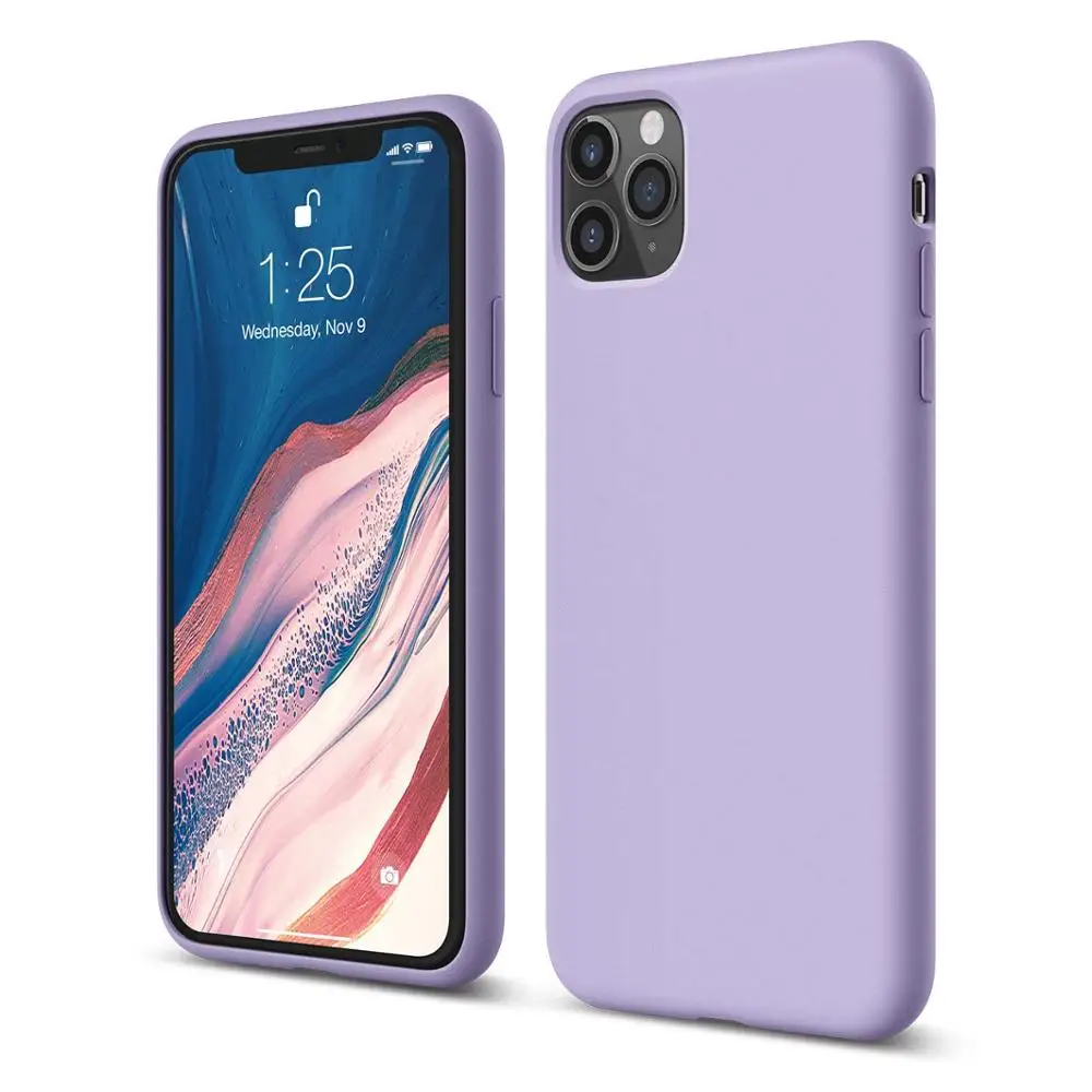 Lavender Для iphone 11 11pro 11proMax чехол для телефона Ультратонкий мягкий TPU Материал матовая поверхность противоударный чехол для телефона - Цвет: Lavender