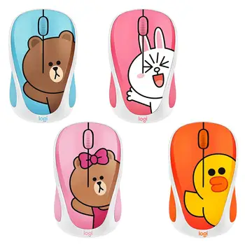 

Logitech LINE FRIENDS 3 Keys Wireless Mouse Cartoon Mini Gaming Mouse USB Receiver Optical Mouse for Windows/Mac/Chrome/Linux