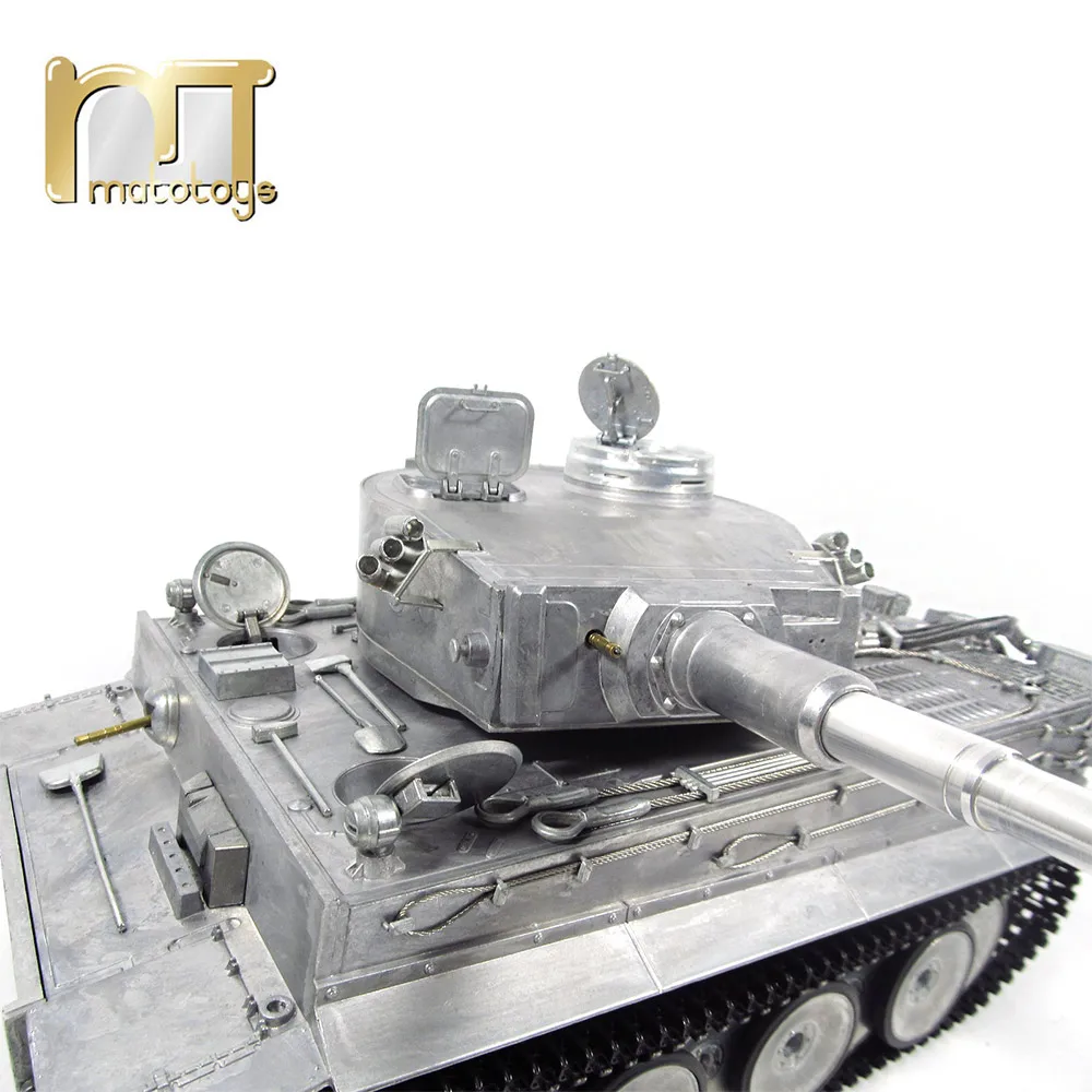 Мату 1220 100% металла 1 16 Немецкий Тигр 2.4 Г RC танк инфракрасный битве recoil баррель BB