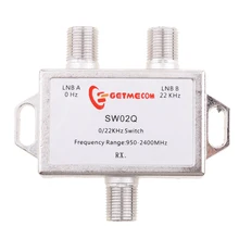 Водонепроницаемый 2x1 переключатель спутниковый переключателя переключатель(DS-02C) спутниковая антенна плоский LNB переключатель для ТВ приемник 0/22 кГц