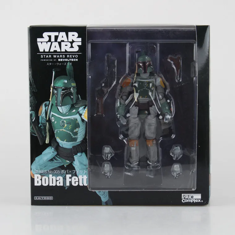 Star Wars16cm REVO 005 Boba Fett экшн-фигурка коллекция игрушек для рождественского подарка - Цвет: IN BOX