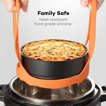 

Silicone Sling Lifter Accessories Compatible with Instant Pot 6 Qt and 8 Qt, 3 Qt / 6 Qt / 8 Qt and Other Brand Pressure Cookers