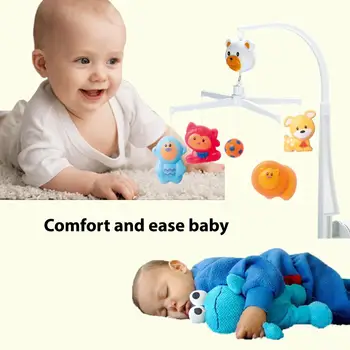 

Infants Rattles Baby Bed Hanging Bell Newborn Crib Hanger Cartoon Animal Design Shake and Sound Toy