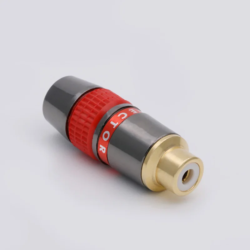 2 шт./1 пара разъём RCA с позолоченным штекером|Соединители| |