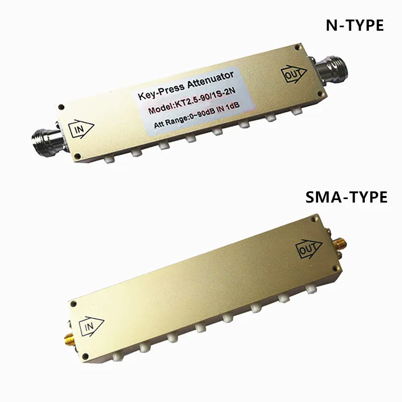 SMA/N Тип RF 0-30dB 60dB 90dB ключ-пресс Регулируемый сигнал аттенюатор, 2 Вт 5 Вт 0-3 ГГц шаг коаксиальный аттенюатор, J19284