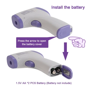 

New Infrared Forehead Body Thermometer Baby Adult Digital Thermometer Gun Non-contact Body Temperature Measurement Meter