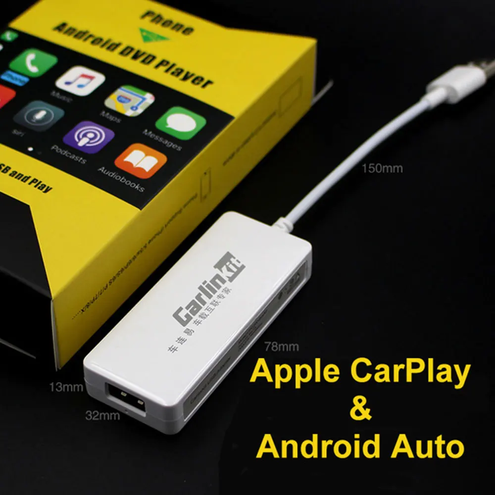 Carlinkit Carplay смарт-соединение проводной Apple USB CarPlay донгл для автомобиля Android Мини с