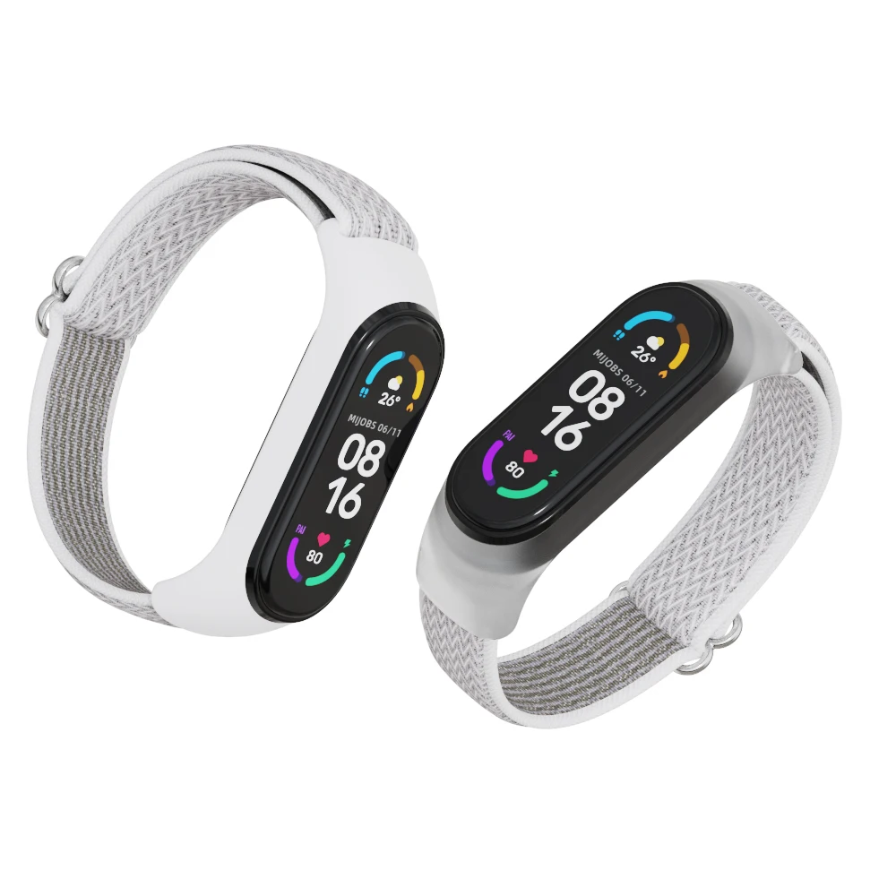 2 Stück Nylon Armbänder Für Xiaomi Mi Band - Elastisch & Bequem