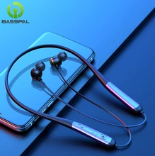 BassPal T8 bas ses Bluetooth uyumlu kulaklık boyun bandı IPX7 su geçirmez spor kablosuz kulaklık silikon taşınabilir kulaklık