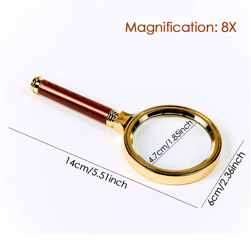 Folding 10X Mini Magnifying Glass Pocket Jewelry Magnifier Glass Lens with  Rotating Protective Holster Reading Maps Magnifier - AliExpress