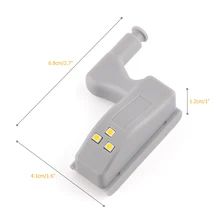 10 шт. светодиодный шарнир для шкафа светодиодный датчик света Luz Armario лампа для платяного шкафа ночник для шкафа дверь лампы для кухни освещение