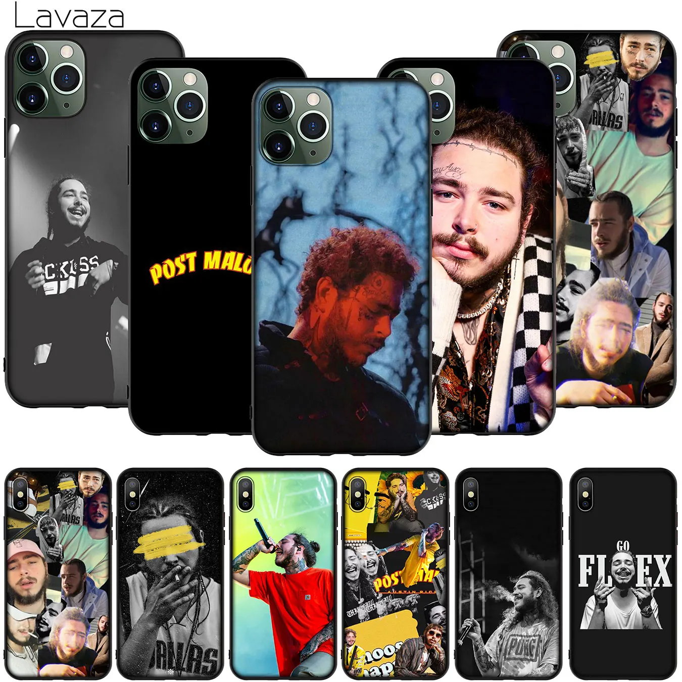 Post Malone cool Soft Silicone Phone Case for iPhone 11 Pro XR X XS Max 10 7 8 6 6S 5 5S SE Cover |