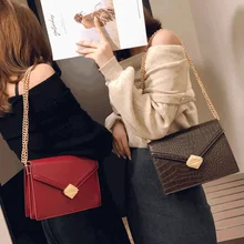 Элегантная женская квадратная сумка модная Новая высококачественная женская дизайнерская сумка из искусственной кожи с цепочкой