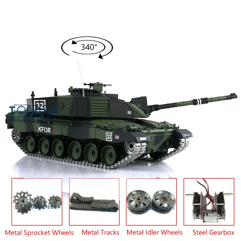 US Stock HL 1/16 6.0 Upgrade Challenger II 3908 Metal Tracks RC Tank Dark Green US Stock HL 1/16 6.0 Upgrade Challenger II 3908 Metal Tracks RC Tank Dark Green