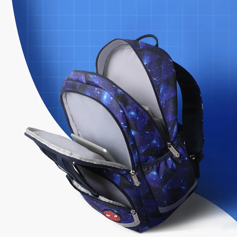 2022 Disney New School Bags For Boys Spider Iron Man Captain America Primary Student Shoulder Orthopedic Backpack Mochilas