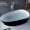 Onyzpily Chrome Bathtub Standing Faucet  Bathroom Shower Faucet 360 Rotation Swivel Spout with Flexible Hand Tap Mixer Shower 2