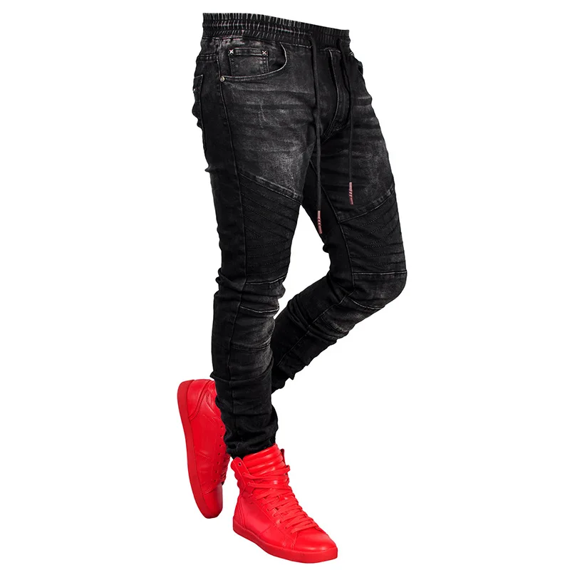 Seller Mens Fashion Designer Pencil Pants Pockets Solid Color Homme Clothing Zipper Hip Hop Balck Casual Apparel