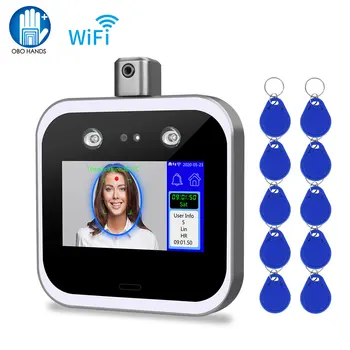 

RFID Access Control Keypad WiFi TCP/IP Dynamic Face Biometric System Facial Time Attendance Temperature Measurement Machine