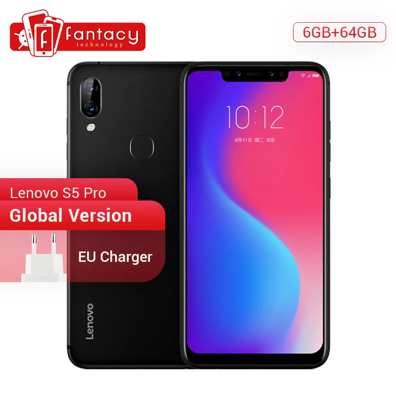Глобальная версия Lenovo S5 Pro 6 Гб 64 Snapdragon 636 Octa четыре ядра смартфон с функцией