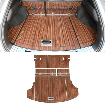 

For Lexus UX ZA10 2019 2020 Car Accessories Rear Trunk Mats Cargo Liner Set Synthetic Wood Tray Wooden Pad Boot Mat Carpets