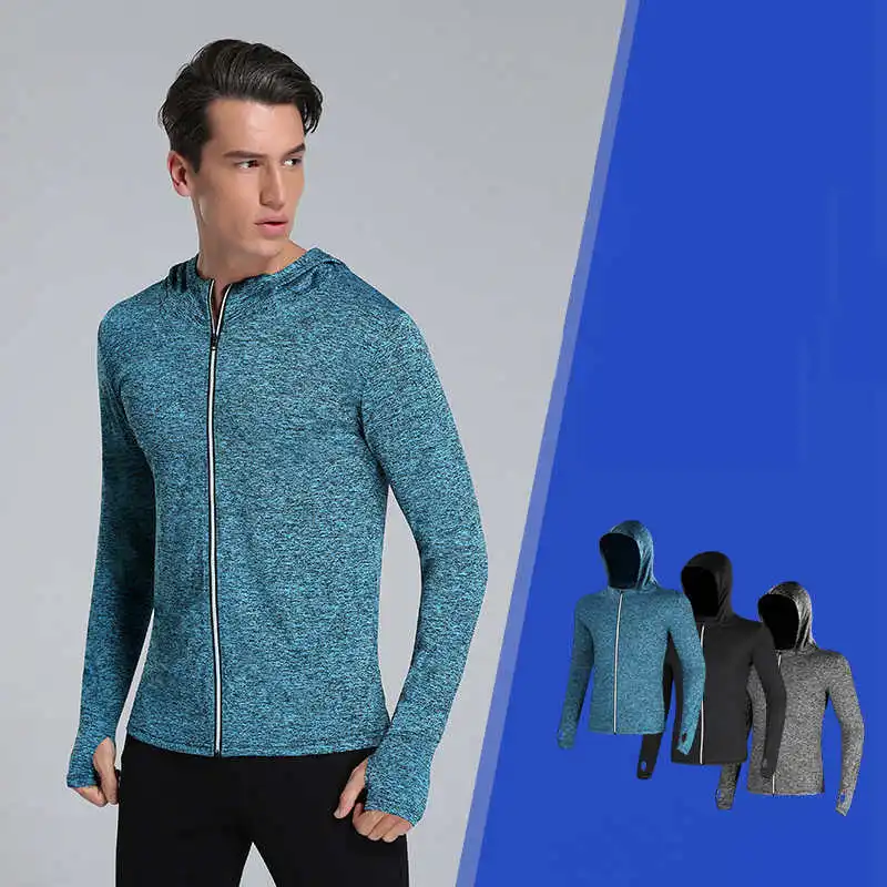 

Long Sleeve Men's Running Fitness T-shirt Sweater Quick Dry Sport Shirt Men Hoody Top Compression Gym Coat Sweatshirt Hoodie A78