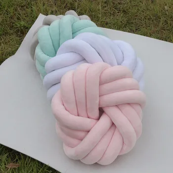 

Handmade Knot Throw Cushion For Baby Kids Room Decoration Sofa Decorative Cushions Pillow